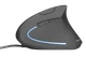 Компьютерная мышь Trust Verto Ergonomic вертикальная USB оптическая 1000/1600 dpi 6 кнопок с голубой подсветкой Чёрная (22885) - изображение 2