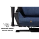 Геймерское кресло GT Racer X-8005 Dark Blue/Black - изображение 3