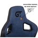 Геймерское кресло GT Racer X-8005 Dark Blue/Black - изображение 8
