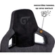 Геймерское кресло GT Racer X-8005 Dark Grey/Black Suede - изображение 2