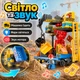Конструктор детский с крупными деталями "Строительная станция со световыми и звуковыми эффектами" для мальчика 91 деталь (3826) - изображение 5