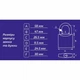 Замок навесной WERK IPW-LS5755W влагостойкий 55мм (121473) - изображение 2