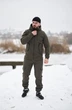 Мужской костюм Softshell утепленный куртка и штаны на флисе Intruder 0323 S Хаки ( IN - 0323/2 A ) - изображение 3