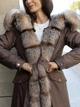 Парку Sifurs з хутром чорнобурки ХXL коричнева (М10-90-ЧБ-К) - изображение 2