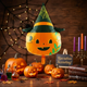 Фольгированный Шар Тыква В Колпаке 68х55см ( 26") Halloween - изображение 2