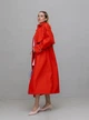 Женский тренч удлиненный Анталия LEO PRIDE 0194 50-52 (54) Коралловый ( LP - 0194/1 D ) - изображение 7