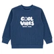 Джемпер для мальчика интерлок-вафелька Арлекин Cool vibes 4264-812 80 см Индиго - изображение 1