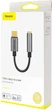 Перехідник Type-C на навушники mini-jack 3.5mm AUX BASEUS L54 (0.09m, DAC). Чорний - зображення 6