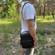 Стильная мужская кожаная барсетка Tiding Bag с ручкой премиум класса из натуральной кожи сумка для документов городская кросс-боди 25 х 22 х 7 см Чёрная (908209) - изображение 5