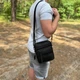 Деловая мужская барсетка премиум класса из натуральной кожи Tiding Bag деловая сумка, мессенджер 25 x 20 x 6 см Чёрная (40104ч) - изображение 4
