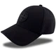Чоловіча Бейсболка Фулка STONE ISLAND Чорна Коттон (Закрита на Гумці) L/XL (59-60 см) - зображення 1