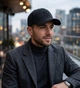 Мужская Бейсболка NEW YORK Фулка Стретчевая Черная, Закрытая Кепка на Резинке (Котон) размер M (57-58 см) - изображение 2