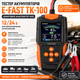 Тестер акумуляторів E-FAST TK-100 12/24 В Цифровий автомобільний аналізатор АКБ 26X-313 з LCD-дисплеєм для перевірки CCA, SOC - зображення 1