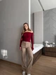 Жіночі однотонні вельветові брюки Uaclothes 44 Бежевий (like39221-196581365) - изображение 3
