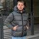 Мужские жилеты демисезонные с капюшоном серые размер S - изображение 1