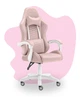 Геймерське крісло для підлітків Hell's Chair HC-1000 Kids Pink White велюр 120кг - изображение 3