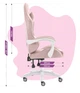 Геймерське крісло для підлітків Hell's Chair HC-1000 Kids Pink White велюр 120кг - изображение 10
