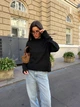 Базовий жіночий светр чорного кольору 39287 One Size - зображення 5