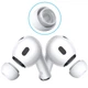 Силиконовые амбушюры для наушников Airpods Pro и Airpods Pro 2 поколения New Bee NB-A402 4 пары сменные насадки резинки вкладыши белые - изображение 6