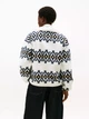 Світшот на флісі тедді жіночий Tommy Hilfiger Fair Isle Print Teddy Fleece Sweatshirt XW07316-YBL(Ecru Multi) XS Екрю (198296727760) - зображення 2