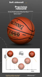 Мяч баскетбольный SPALDING TF-1000 из искусственной кожи Size 7 (74-716A) - изображение 6