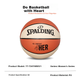 М'яч баскетбольний SPALDING Size 6 чорний (77-724Y6REV1) - зображення 3