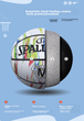 Детский резиновый баскетбольный мяч SPALDING, размер 5, мраморный рисунок, для детей и школьников, артикул 84-397Y5, разноцветный - изображение 5