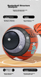 Мяч баскетбольный SPALDING Hurricane Storm PU76-884Y размер 7, для улицы - изображение 4