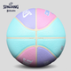 Баскетбольная майка SPALDING цвета «макарон», розовая, для девочек, из искусственной кожи, размер 7, для игры в помещении и на открытом воздухе, артикул 76-897Y. - изображение 2