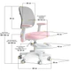 Детское кресло "Atlas Air" Mealux Y-309 KPG, Pink/Grey, до 80 кг - изображение 3