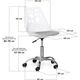 Детское кресло "Indigo" Evo-Kids H-232 W/G, White/Grey, до 120 кг - изображение 2