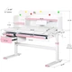Детский стол Evo-kids TH-360 WG/PN Plus, Pink - изображение 3