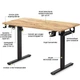 Стіл з електрорегулюванням висоти "PowerDesk Lite" Mealux EVO-201 Lite Mahogany/B, Mahogany - зображення 2