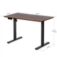 Стол с электрорегулировкой высоты PowerDesk Lite Mealux EVO-201 Lite Walnut/B, Walnut - изображение 2
