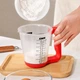 Кухонные весы цифровые мерная чашка Digital Scale With Measuring Cup 2 в 1 чашка-веса до 1000 г Красный - изображение 3