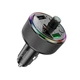 FM модулятор Hoco E82 Guerrero, Car Charger, 2xUSB-A, 1xType-C, PD30W, QC3.0, Сірий - зображення 1