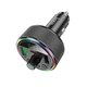 FM модулятор Hoco E82 Guerrero, Car Charger, 2xUSB-A, 1xType-C, PD30W, QC3.0, Сірий - зображення 3