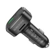FM модулятор Borofone BC43 Flash, Car Charger, QC3.0, Чорний - изображение 3