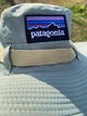 Панама с принтом Patagonia мятного цвета на объем головы 56-58 см, повседневная панама с шейным шнурком - изображение 4