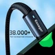 Кабель Essager Sunset USB-A – Type-C 100W 7A, швидка зарядка QC, 1 м - изображение 5