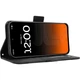 Чехол-книжка с карманами Deexe Wallet Stand для TECNO Pova 8 - Black - изображение 6