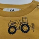 Свитшот для мальчика C&A с начесом желтый тракторы грузовики BS001578 размер 122 - изображение 6