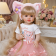 Реалістична лялька Reborn Baby Doll Liana 55 см — вінілова дівчинка з довгим світлим волоссям та аксесуарами, можна купати (RB095) - изображение 2