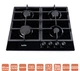 Варочная поверхность газовая Ventolux HG640 C11G CS (BK) - изображение 2