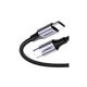 Дата кабель USB-C to USB-C 1.0m US261 3A Alum. Braid Gray\Black Ugreen (50150) - изображение 1