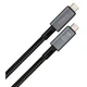 Дата кабель USB-C to USB-C 0.8m USB4 240W 40GBps 8K60Hz Nylon Vinga (VCPDCU4) - изображение 2