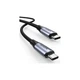 Дата кабель USB-C to USB-C 1.0m USB3.1 Gen2 US355 5A Alum. (Black) Ugreen (80150) - зображення 1
