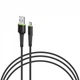 Дата кабель USB 2.0 AM to Micro 5P 1.2m CBFLEXM1 black Intaleo (1283126487453) - зображення 1