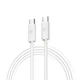 Дата кабель USB-C to USB-C 1.2m TPE 60W white Armorstandart (ARM75872) - зображення 1