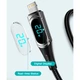 Дата кабель USB-C to Lightning 2.0m 20W Digital Display black Essager (EXCTL-YDA01) - зображення 10
